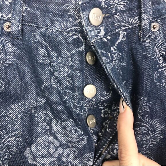 REFORMATION | Cynthia Baroque Straight Long Jeans Renaissance Women’s Size 25 - Picture 8 of 13